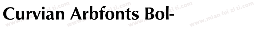 Curvian Arbfonts Bol字体转换